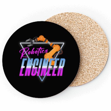 Discover Robot Robotics Engineer Retro Coasters