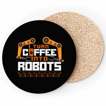 Discover Robot Robotics Engineer Coffee Coasters