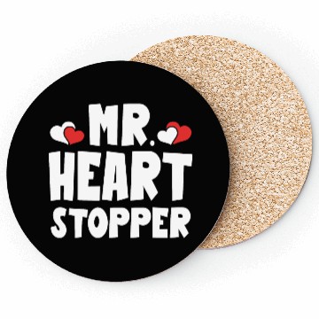 Discover Mr Heart Stopper Funny Boyfriend Valentine's Day Coasters