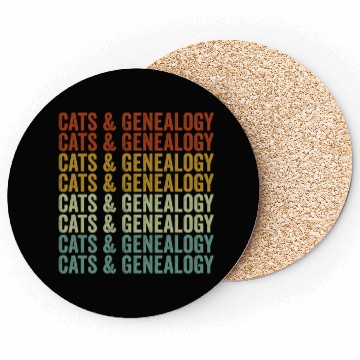 Discover Cats & Genealogy Genealogy Genealogist Cats Lover Coasters