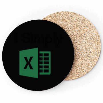 Discover I Simply Excel Funny Accountant Spreadsheets Coasters