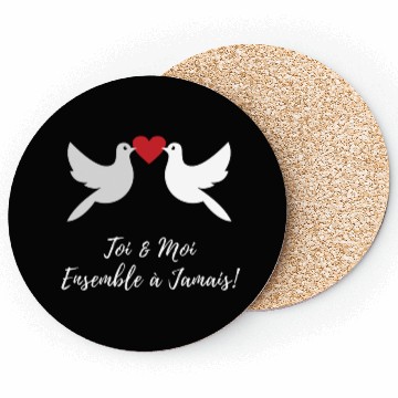 Discover Idée cadeaux couples :Toi et moi ensemble à jamais Coasters
