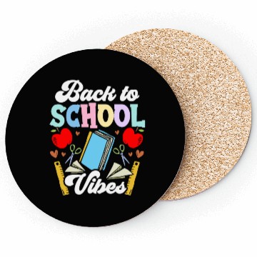 Discover Back To School Vibes Teacher Pupil Grade Coasters