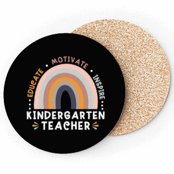 Discover Educate Motivate Inspire Kindergarten Teacher Coasters