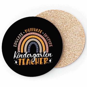 Discover Educate Motivate Inspire Kindergarten Teacher Coasters