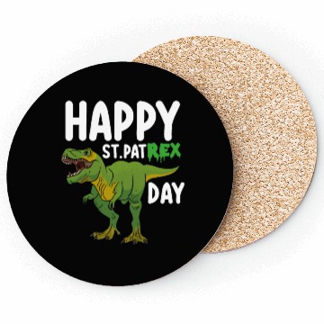 Discover Happy St Pat Rex Day Dinosaur Coasters