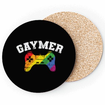 Discover Gamer Controller Gaymer LGBT Pride Coasters