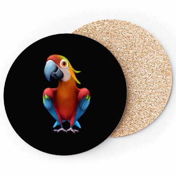 Discover Macaw Coasters