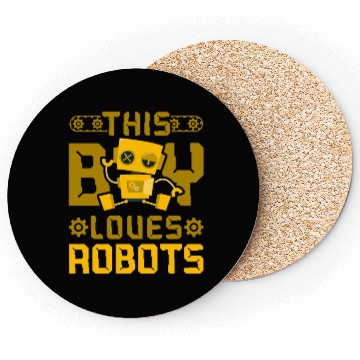 Discover Robot Robotics Engineer Boy This Coasters