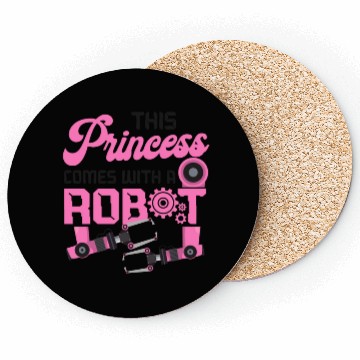 Discover Robot Robotics Engineer Female Coasters