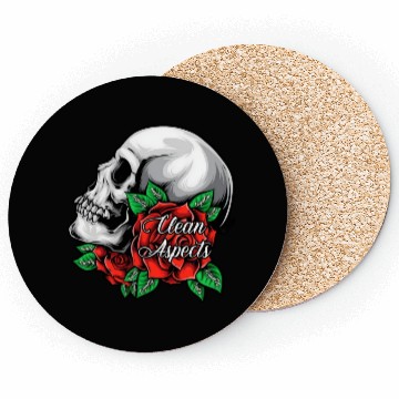 Discover CA SKULL AND ROSES Coasters