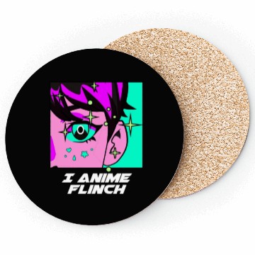 Discover I Anime Flinch Funny Japanese Humor Japan Kawaii A Coasters