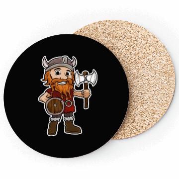 Discover Viking Warrior Valhalla Norman Odin Axe Coasters