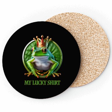 Discover My Lucky Green Frog Coasters