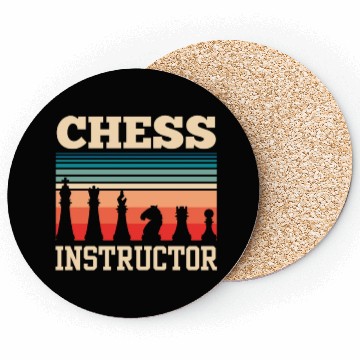 Discover Chess Instructor Match Hobby Player Lover Coasters