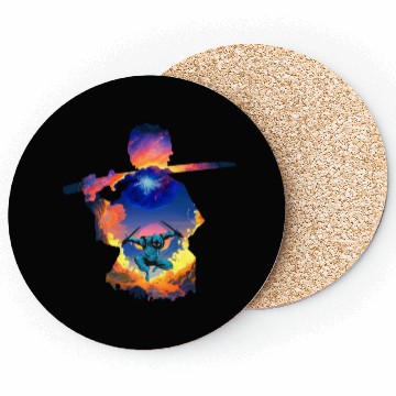 Discover Sunset Samurai Warrior Coasters