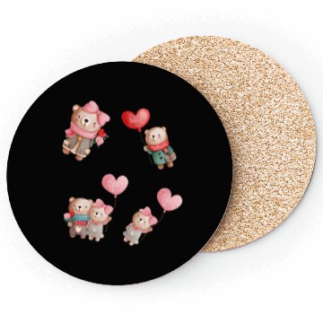Discover Cute love bears. Coasters