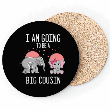 Discover Humorous I'm Going To A Big Cousin Baby Coasters