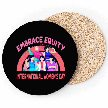 Discover International Women's Day Embrace Equity Coasters