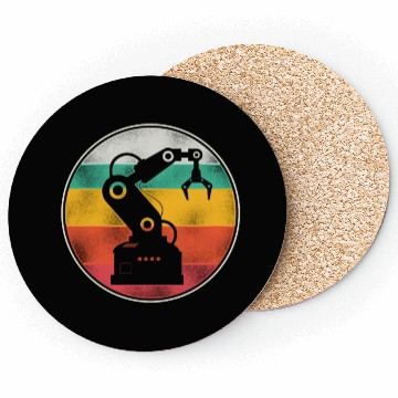 Discover Robot Robotics Engineer Retro Coasters
