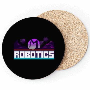 Discover Robot Robotics Engineer Retro Coasters