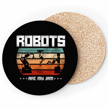 Discover Robot Robotics Engineer Retro Coasters