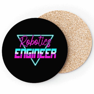 Discover Robot Robotics Engineer Retro Coasters