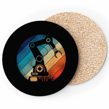 Discover Robot Robotics Engineer Retro Coasters