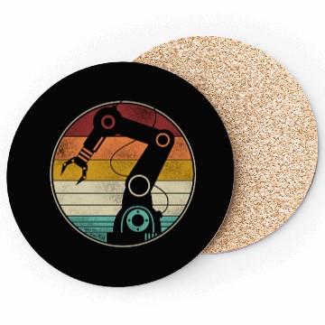 Discover Robot Robotics Engineer Retro Coasters