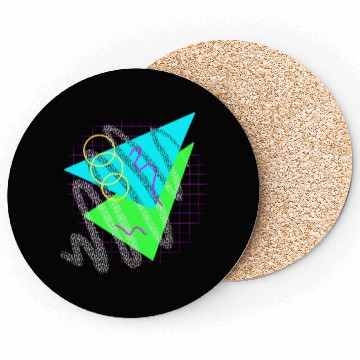 Discover 90's Neon Shapes Coasters