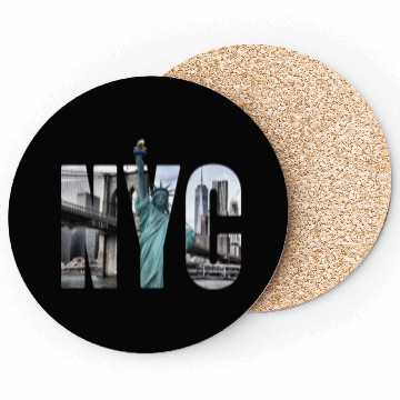 Discover New York City - NYC Lettering Coasters