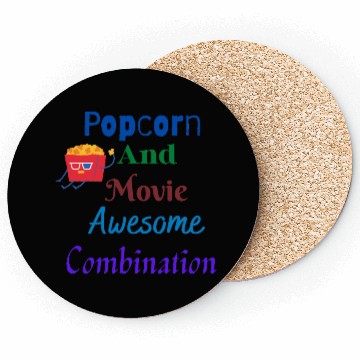 Discover Popcorn And Movie Awesome Combination Coasters