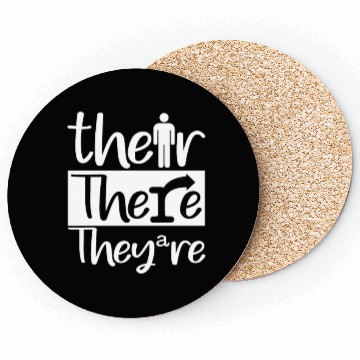 Discover Their, There, and They're - English Teacher Correc Coasters