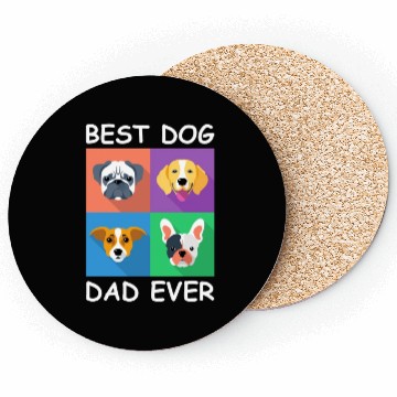 Discover Best Dog Dad Ever Coasters