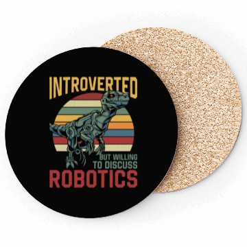 Discover Robot Robotics Engineer Retro Coasters