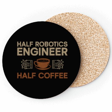 Discover Robot Robotics Engineer Coffee Coasters