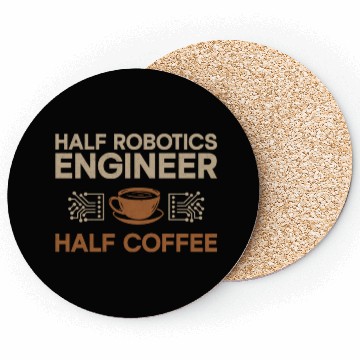 Discover Robot Robotics Engineer Coffee Coasters