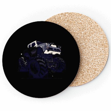Discover Monster Truck Vintage Coasters