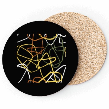 Discover Abstract Line Overlap Coasters