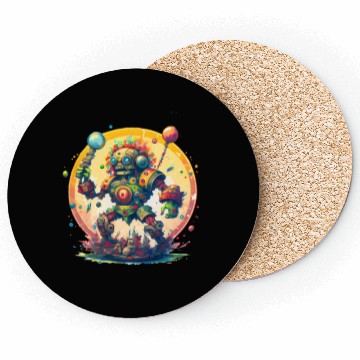 Discover Inca,Maya robot warrior Coasters