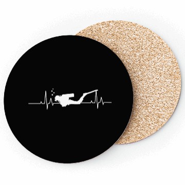 Discover Scuba Diving Heartbeat Deep Sea Diving Coasters