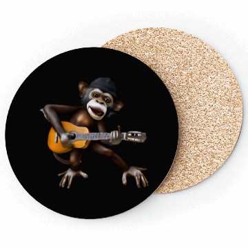 Discover Guitar monkey Coasters