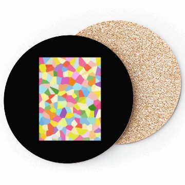 Discover Bright Colored Crystals. Crystal Pattern Coasters