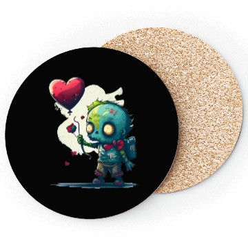 Discover Cute Zombie Lost Heart Ballon Coasters
