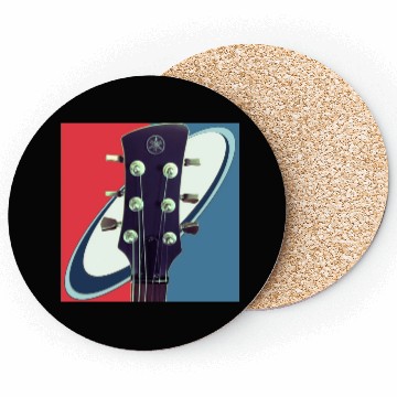 Discover Red White Blue Rock and Roll Themed Guitar Coasters