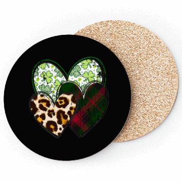 Discover St Patrick’s day, Shamrock, Clover Distressed Coasters