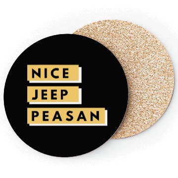 Discover Nice Jeep Peasant Coasters