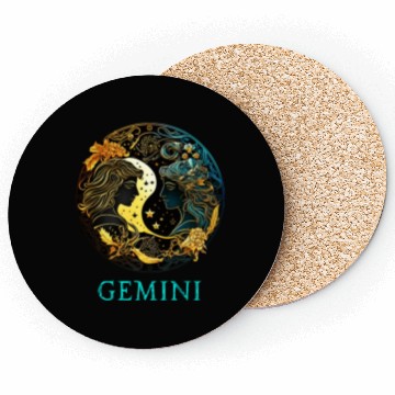 Discover Embrace Your Gemini Identity: Gemini Pride Zodiac Coasters