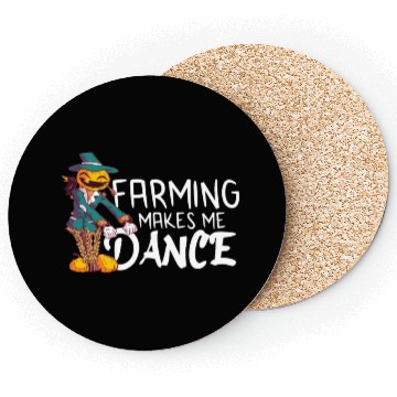 Discover Farming Makes Me Dance Dancing Pumpkin Farmer Coasters