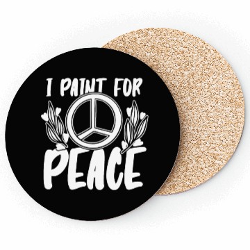 Discover Painter Painting Peace Coasters